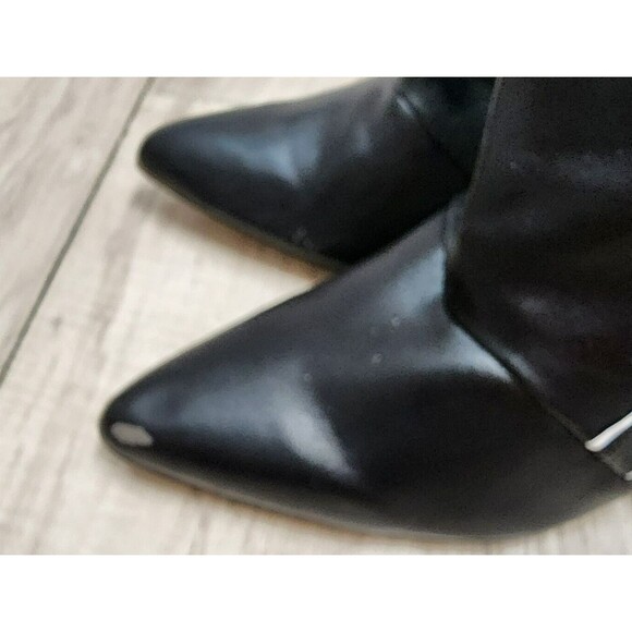 Beau & Ashe Tisha Black Bootie with White Piping Woman's Size 8 - Picture 5 of 9